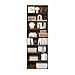 Furinno Basic Book Shelf, 8-Tier Bookcase with Open Shelf, Standing Bookshelf, Cube Storage Organizer, 12 x 24 x 71, for Living Room, Bedroom, Home Office, Amber Pine