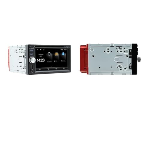 Radio estéreo for Coche de 6,2 Pulgadas, Doble DIN, Reproductor CD y DVD, AUX, FM, Bluetooth, USB, MP5, Mirror Link