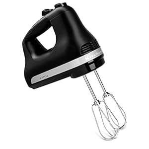 KitchenAid KHM512BM Handmixer, 5 snelheden, kunststof, zwart, mat