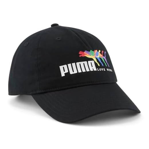 PUMA Cappello regolabile da uomo Love Wins - Nero, nero, Taglia unica 4 PUMA Cappello regolabile da uomo Love Wins - Nero, nero, Taglia unica