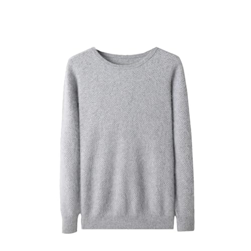 Men's Cashmere Sweater Long Sleeve Sim Fit Jumpe Crew Neck Solid Color Thick Knit Pullover Knitted
