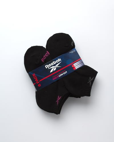 Reebok Girls' Low Cut Socks – 6 Pack Performance Cushion Low Cut No Show Socks for Girls - Girl's Athletic Socks2