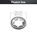 Othmro 100Pcs Starlock Washer 8mm Inner Dia 15mm Outer Dia, Push On Lock Washer Locking Washers Clips Fastener Stainless Steel Tooth Lock Washers for Machinery Equipment Industrial Production