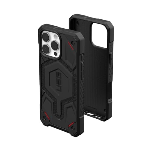 Image of Urban Armor Gear UAG Monarch Pro Magnetic Compatible, Rugged Heavy Duty Shockproof Military Grade Protective Case /Cover Designed for iPhone 17 Pro Max (2025) - Kevlar Black