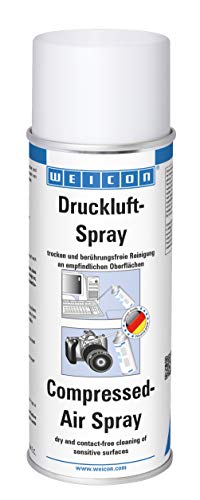 WEICON Compressed-Air Spray | 400 ml | Cleaner Spray for Computer Laptop PC Housing Fan Mobile Phone Smartphone Compressed Air Duster