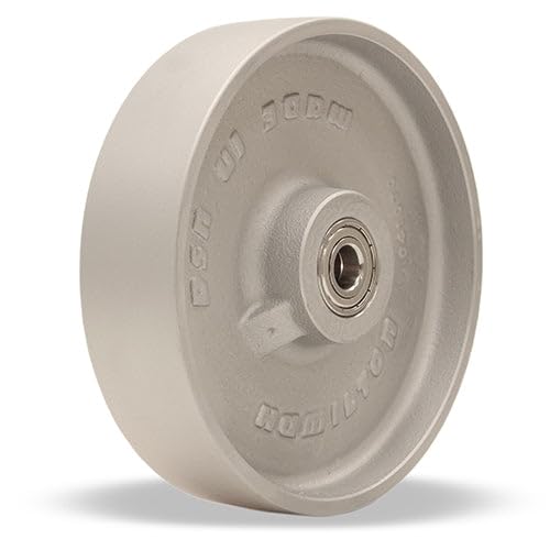 High-Temperature Stainless Steel Metal Wheel - W-820-HMB-1/2-8" Diameter x 2" Wide x 2 1/2" Hub - Up to 750F - Precision Ball Bearings