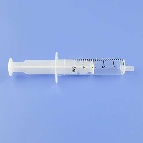 Image of 5ml Syringes without Needle Luer Slip No Rubber Ring, Reduce Mess, 20 Pack