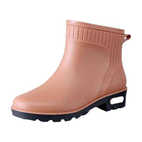 Generisch Botas de lluvia para mujer, zapatos de agua, zapatos de goma, informales y modernos, para todo tipo de actividades al aire libre, lavado de coches, cocina, no deslizantes, botas de lluvia,
