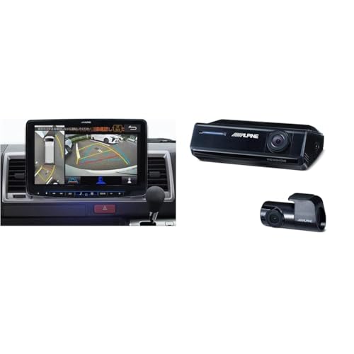 【セット買い】アルパイン(ALPINE) ハイエース専用11インチカーナビ パーフェクトフィットビッグX11 PF11NX2S-HI200SGL-PM + ドライブレコーダー ビッグX NXシリーズ連携対応 前後2カメラ DVR-C320R