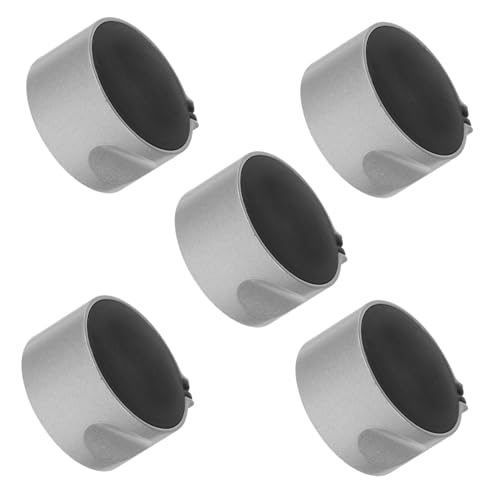 TOBBOMEY 5 piezas Pomos de Metal para Cocina de Gas de Accesorios de Encendido y Apagado Instalación Compatible con Cocinas de Gas y Vitrocerámicas