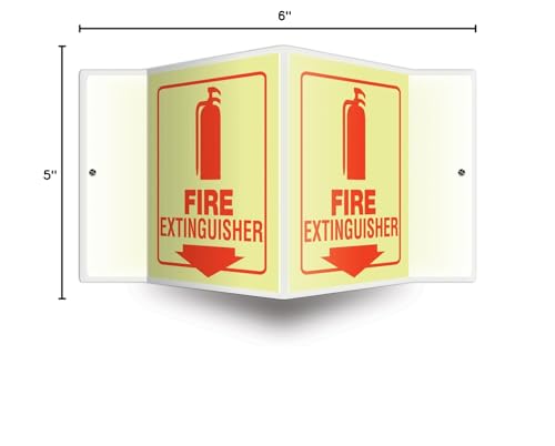 Accuform PSP348 Fire Extinguisher 3D Projection Glow Sign thumb #2