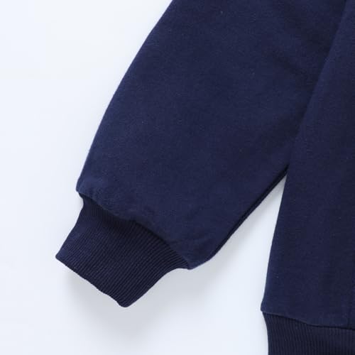 Image of HILEELANG Boy Hoodie Sweatshirt Zip-Up Cotton Casual Pocket Jacket Spring Fall Clothes
