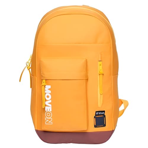 Mochila Unissex Juvenil Cores Escolar Passeio Viagem (Amarelo)