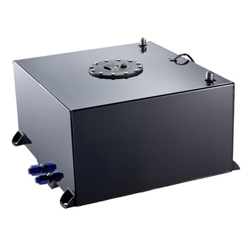 EVIL ENERGY 15 Gallon Fuel Cell Gas Tank Aluminum with Level Sender Black Street Drift