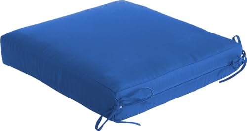 Image of QILLOWAY Outdoor Chair Cushion Set with Strings,Replacement Outdoor Cushions for Patio Furniture.(Royal Blue)