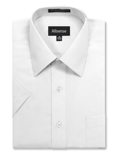Allsense Men’s Regular-Fit Short-Sleeve Dress Shirt