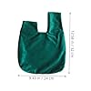 LIFKOME 2stücke Kleine Samt Wristlet Handtaschen Für Damen Vielseitige Abend-clutch Leichte Kosmetiktasche Grüner Und Schwarzer Beutel Geeignet Für Hochzeit Und Alltag #1