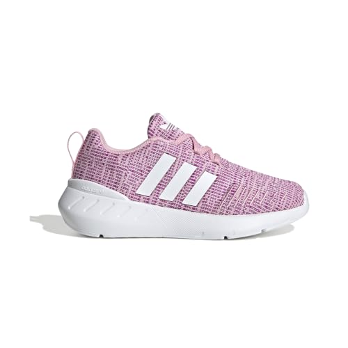 adidas Originals Swift Run 22 Sneaker, True Pink/White/Pink, 12 US Unisex Little Kid