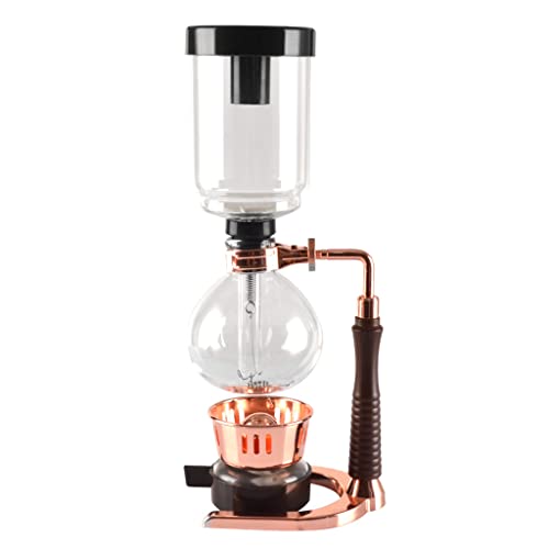 LXX Siphon-Kaffeemaschine Manuelle Retro-Vakuum-Glas-Siphon-Topf-Perkolatoren 3 Tassen Glas-Tisch-Siphon-Kaffeemaschine