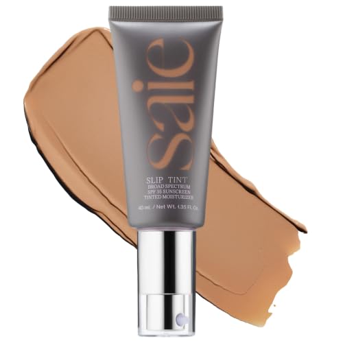 Saie Slip Tint Tinted Sunscreen for Face, SPF 35, Five (1.35 oz)