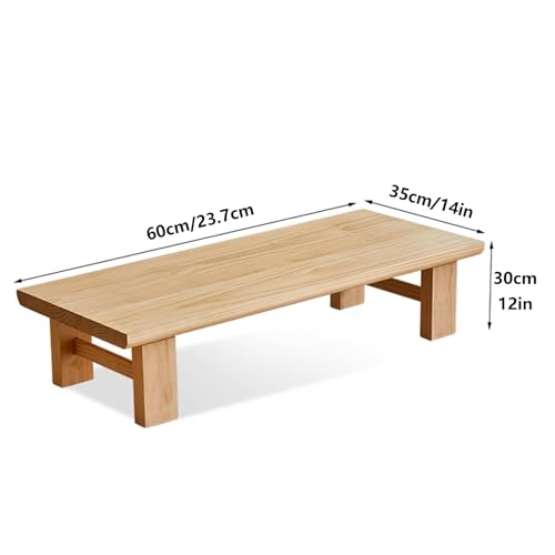 Table basse pour salle à manger au sol style chabudai en bois
