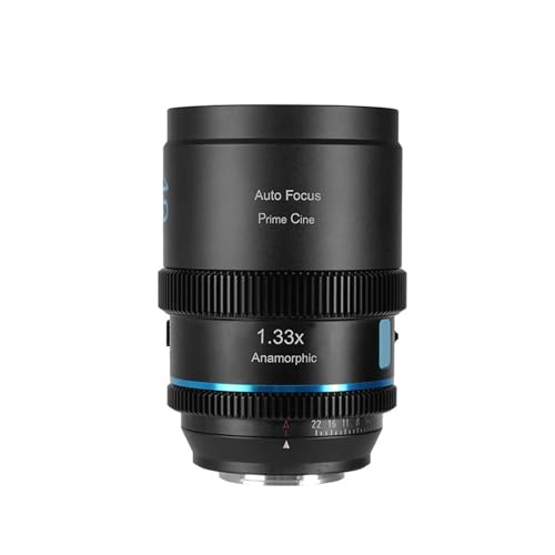 Camera Lens, Lente anamórfica de 40mm T1.8 1.33X S35/APS-C Enfoque automático Compatible con cámaras Sony E Fujifilm X Nikon Z M43 L(Z)