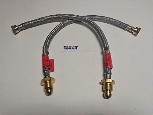 20 Inch Galvanised Braided Gas Hoses Vermin Proof, Per Pair, Part GALV2