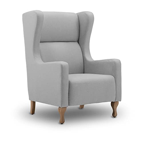 MCombo Ohrensessel mit Kissen, Relaxsessel Lesesessel für Wohnzimmer,...