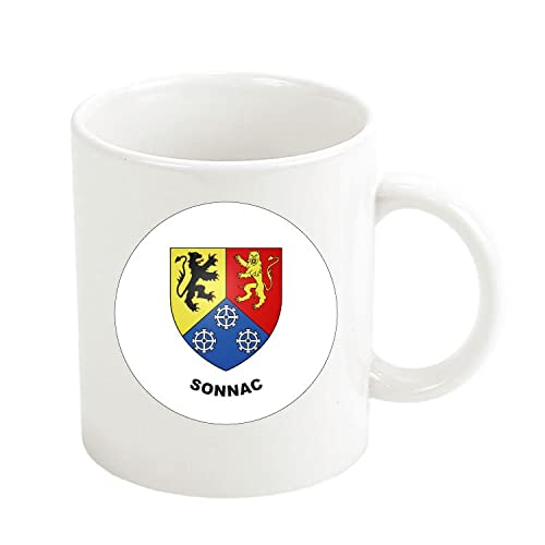 MUG . HERALDIC SHIELD SONNAC AVEYRON FRANCE