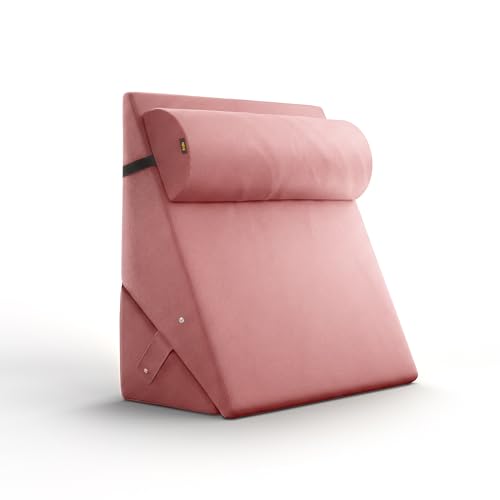 Image of Frido Adjustable Wedge Max Cushion, 12-Way Adjustable Pregnancy Pillow & Leg Elevation Pillow, Relieves Neck, Back & Shoulder Pain, Great for Reading, Sleeping & Relaxing | Blush Pink