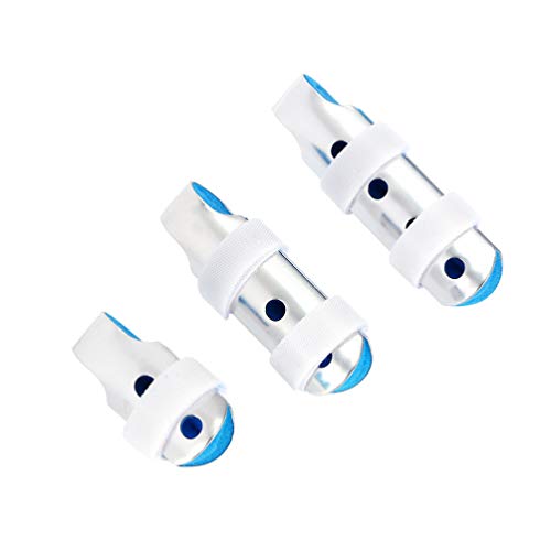 TOVINANNA Finger Splints, 3Pcs Finger Brace for Adults and Children, Finger Protectors Splint Kit for Broken Fingers Straightening, Knuckle Immobilization (3 Sizes)