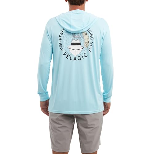 PELAGIC Apparel Men's Aquatek High Tower Hooded Fishing Shirt2