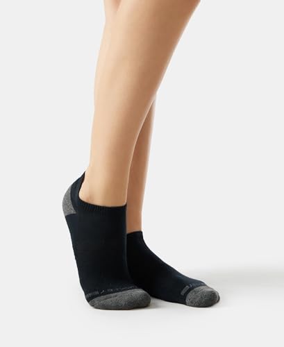 Jockey 7506 Women's Cotton Nylon Blend Solid Low Show Socks with Stay Fresh Treatment (Pack of 2) - Image 4