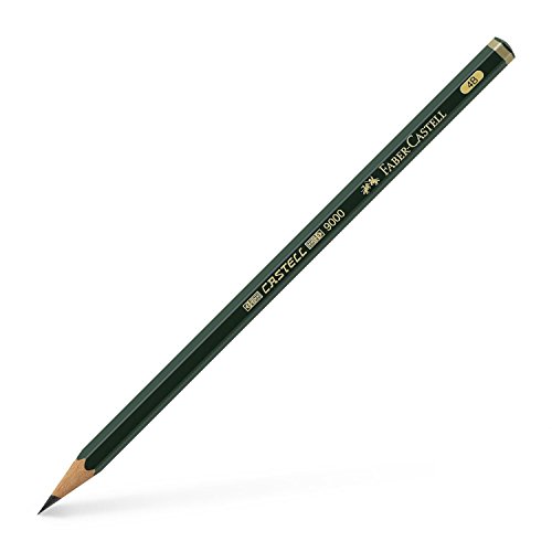Lápiz de grafito Faber-Castell 4B negro miniatura 1