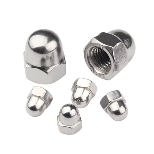 SYDARSYN M16 Dome Cap Nut 304 Stainless Steel Acorn Nuts M16 (3 pcs), Silver