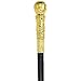 Skeleteen Gold Costume Walking Cane - Elegant Prop Stick Dress Pimp Canes Costume Accessories for Adults and Kids
