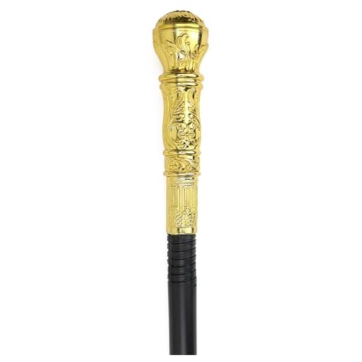 Skeleteen Gold Costume Walking Cane – Elegant Prop Stick Dress Pimp Canes Costume Accessories for Adults and Kids …