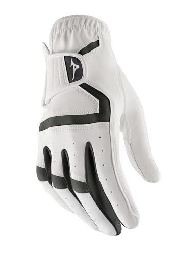 Mizuno Herren MX Kunstleder Golfhandschuhe RH White/Black XL