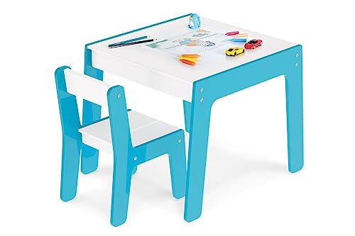 Conjunto Mesa + Cadeira Infantil Azul - Junges