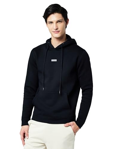 Image of Van Heusen Men's Hooded Neck Relaxed Fit Full Sleeve Sweatshirt | Trendy Hooded Neckline | Laid Back Look