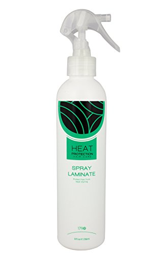 Thermal Spray Laminate by 1790 Infused with Jojoba Oil Instant Brilliant Shine for Dry, Dull or Damaged Hair. Prevent damage during hot styling-Smooth, refine frizzy & fried ends, dries clear (8oz)