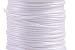 KONMAY 80 Yards 1.0MM Rattail/Bugtail Satin Silk Cord Shamballa Macrame Beading Nylon Kumihimo String (White 800)