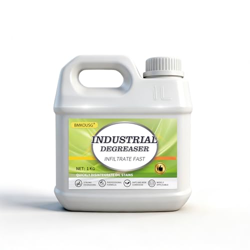 Bmkousg Carburetor Cleaner & Industrial Machine Degreaser - Heavy Duty Cleaner for Commercial Kitchen Hoods, Metal Parts, Engine Components, CNC Machines | Degreaser Concentrate, Safe & Strong (1 KG)