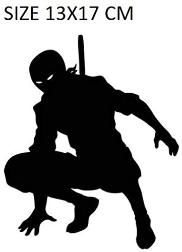 Bardian Samurai Ninja Shadow Warrior Fighter Car Sticker Car Exterior Vinyl Decals L x H 13 cm x 17 cm Black