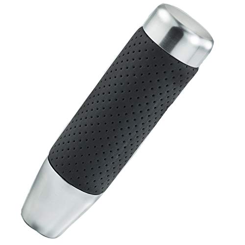 Arenbel 13cm カーシフターノブ PU ギアシフトスティックシフトハンドル 自動手動車両汎用 銀