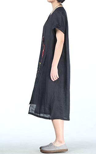 FTCayanz Donna Vestiti Estivi Girocollo Casual