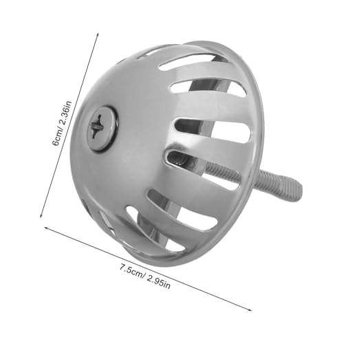 Filtro y protector contra salpicaduras para urinarios de piso, acero inoxidable Alipis 5 uds 2