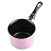 Casserole à Lait de 11.4cm, Petite Casserole de Cuisine Professionnel Pot de Sauce Antiadhésive Colorée Casserole de Lait Pot de Soupe Petite Batterie de Cuisine Rose/vert(Rose)