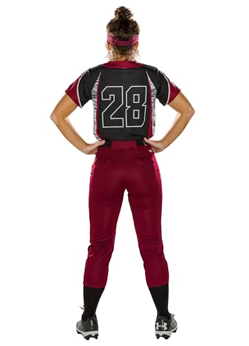 Alleson Athletic Calça feminina Fastpitch/Softball com passador de cinto