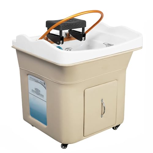 Equipo portátil de spa para cabeza, lavabo termostático con circulación de agua, equipo de fumigación para spa terapia de luz con ajuste de temperatura y tiempo, para salones de peluquería,110V